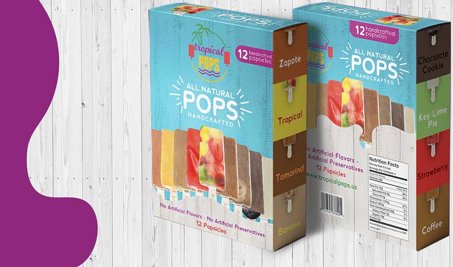 Nice Packaging for popsicles brand